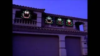 2012 Christmas Light Show - Singing Christmas Trees - Christmas Can Can