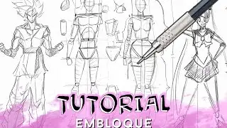 How to draw the bodies of man and woman (Blocks) | Why so gurin