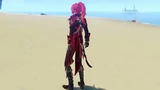 Diluc Skin in Game 360° view Genshin Impact