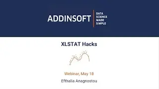 XLSTAT Tips and Tricks Webinar Preview
