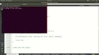 11  Setting All Bits in a Number: using c