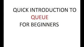 Introduction to Queue Data Structure. Programming for beginners, Code Everyday