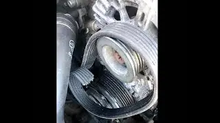 Replace broken drive belt for BMW N47 engine.