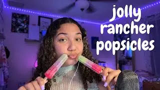 asmr eating popsicles - wet mouth sounds
