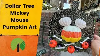 DIY Mickey Mouse Pumpkin with Dollar Tree Craft Supplies