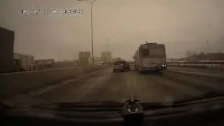 ДТП Тюмень Матиз VS Автобус