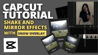 Smooth Shake and Mirror Effects | Snow Overlay | Two Pics | Capcut Quick Tutorial #capcuttutorial