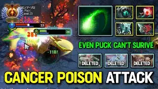 CANCER POISON ATTACK MID Viper Gleipnir + Eye of Skadi Build 100% Slow Can't Move 7.37 DotA 2