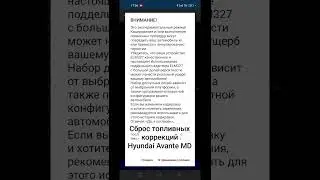 Сброс топливных коррекций Hyundai Avante MD за одну минуту! :)