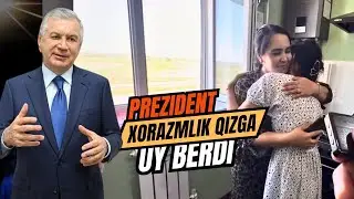Хоразм Шовотлик уйсиз қизга президентдан уй берилди