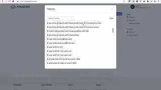 Explore and search your SQL query history (learn SQL using AI)⚡️
