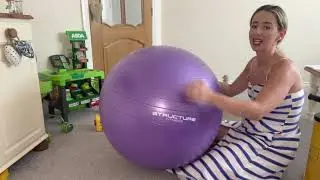 Blowing up my new Swiss exercise ball