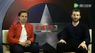 Chris Evans, Sebastian Stan, Anthony Mackie & Joe Russo interview | CIVIL WAR PRESS TOUR