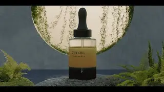 Dry Oil | 3d Visualization Organic | Product Visualization | Blender 4.0