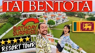 SRI LANKA LUXURY RESORT TOUR - TAJ BENTOTA RESORT & SPA - Wife surprises husband