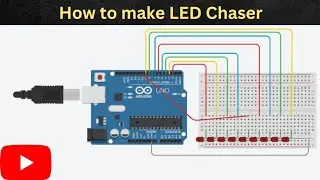 How to make Led Chaser with Arduino 🔥🔥🔥@TechHelp718