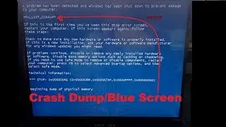 Blue Screen While Installing Windows|Crash Dump|Howw To Fix PFN_LIST_CORRUPT Errors (0x0000004E)