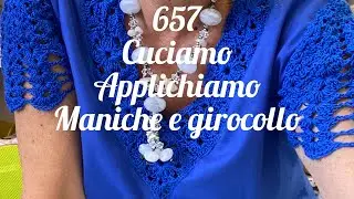 Cuciamo e applichiamo girocollo e maniche