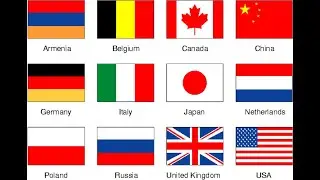 Flags&Countries in English. Флаги и Страны на английском языке детям 