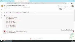 08 - NLP Sentence Segmentation with NLTK