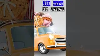Text to 3D is HERE! Create Realistic 3d Text 3d Shapes #shorts