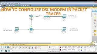 HOW TO  CONFIGURE DSL MODEM IN CISCO PACKET TRACER. | videos by niraj kumar.