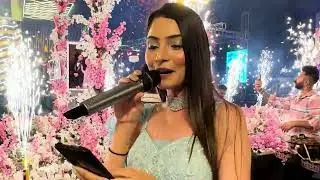 Hosting Reception Party || Anchor Naina Arora || Couple Entry #dance