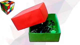 Как сделать КОРОБОЧКУ из бумаги. Оригами коробочка. Поделки из бумаги