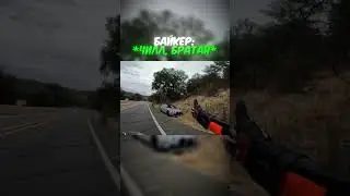 Biker chases a BMW M3 and catches something incredible on camera! 🏍️