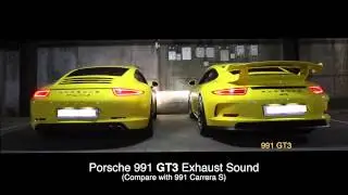 [KETOSI] Porsche 991 GT3 Exhaust Sound (compare with Carrera S)