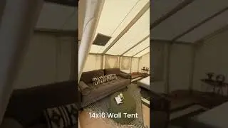 Glamping Wall Tent Tour