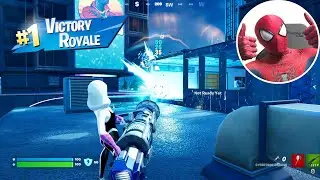 Fortnite Amazing Spiderman Playing as Spider Gwen!! Gameplay
