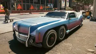 Cyberpunk 2077 - Villefort Alvarado V4F 570 Delegate 2044 - Car Show Speed Jump Crash Test .