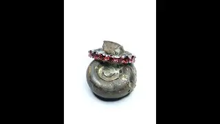 Bague argent, Grenat Rhodolite 1.2 ct