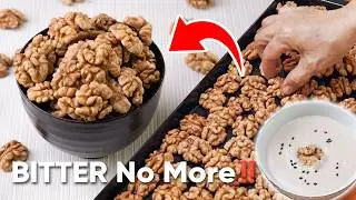 Remove BITTERNESS from Oven Walnuts | Brain Omega Sweet Dessert