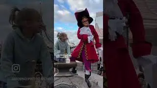 Captain Hook and Harper pull The Sword in the Stone #disney #captainhook #shorts