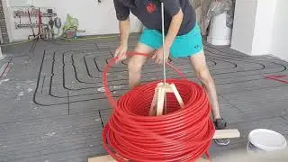 UFH pipe lay down in EPS