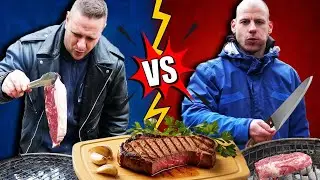 Brutális steak párbaj 🤯🥩 Tibi vs Miki ⚔️ 3 fajta steak faszenes grillen⚔️