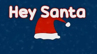 Hey Santa | Lyrics Video | English Learning Songs