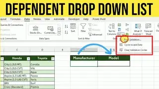 Create Dynamic Dependent Drop-Down Lists in Excel