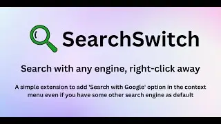 Search Switch [Browser extension] - Search with any engine, right-click away.