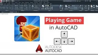 playing game in Autocad || sokoban game in autocad 