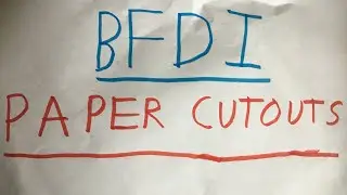 BFDI Paper Cutouts Intro