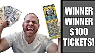 WINNING on $100 scratch off tickets