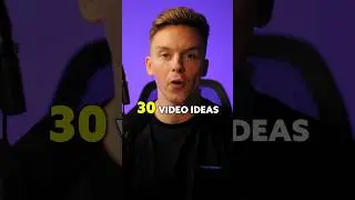 Get 30 Video Ideas In 5 Minutes 💡