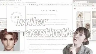 HOW TO MAKE WRITING YOUR NOVEL *AESTHETIC*🪶✨| personalize your writing space | tools + links