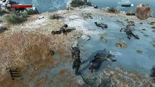 The Witcher 3. Mod "Potato Item Cheats". Delete loot demo.