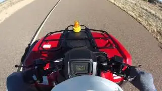 Vid #11 - Top speed and wide open throttle on '16 Honda Rancher 420 4x4 DCT EPS