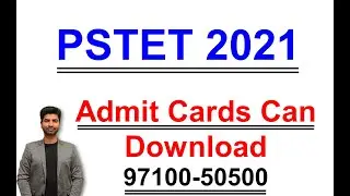 PSTET 2021 Admit Cards can Download Now|| Listen Carefully|| 12772 Jobs Online Coaching|| TET BUZZER