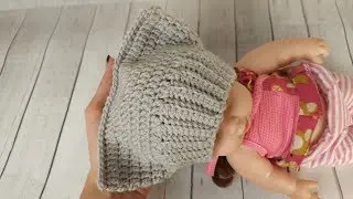 Simple crochet cat hat mk